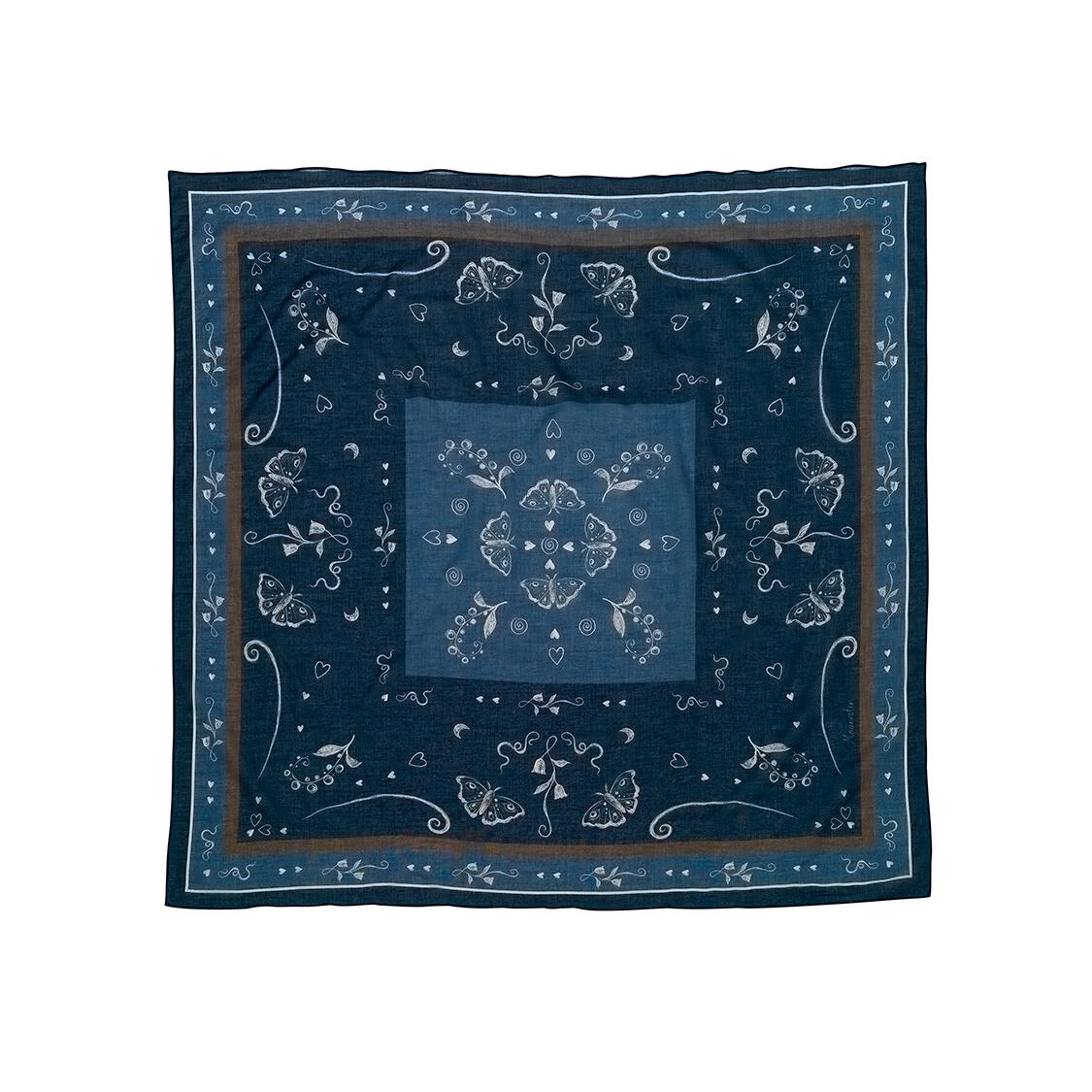 Olena tørklæde – Navy